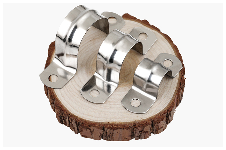 201不锈钢骑马卡马鞍卡加厚管卡线管固定u形卡扣卡箍水管卡半边码 m70