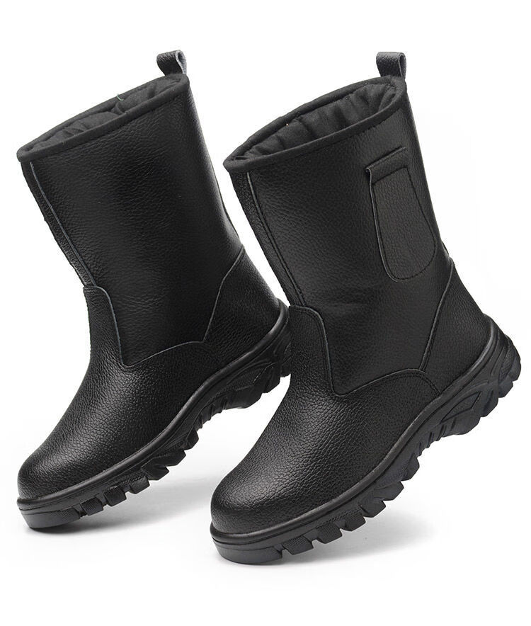 中石油工人油田劳保鞋工作靴劳保靴子高筒高帮电焊钢包头防砸防刺穿耐