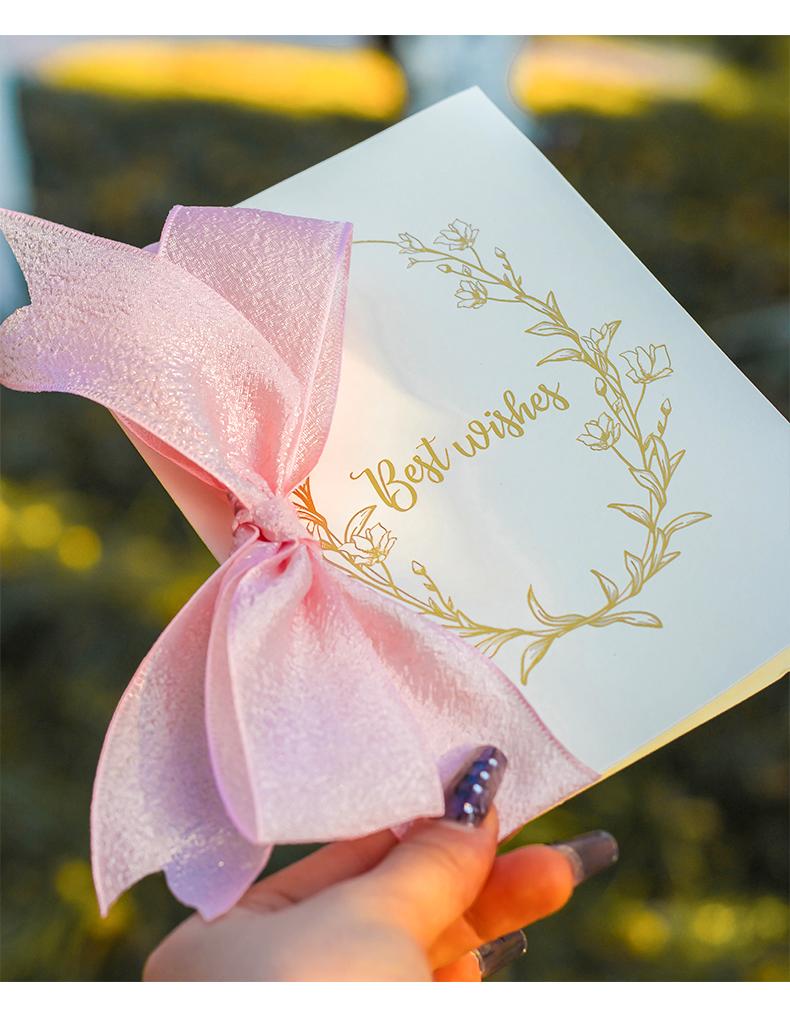 誓言卡婚礼结婚ins风誓言卡蝴蝶结贺卡结婚礼接亲致辞卡新娘誓言本