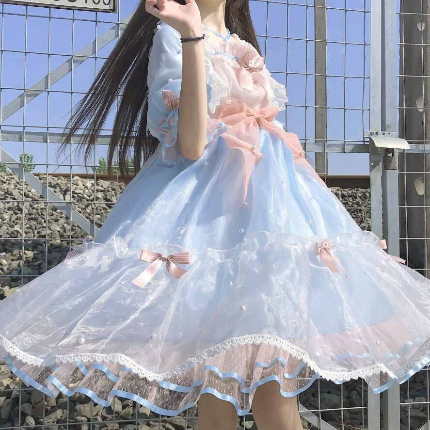 洛丽塔原创设计lolita珀尔公主op夏季甜美可爱在逃公主连衣裙子 生成