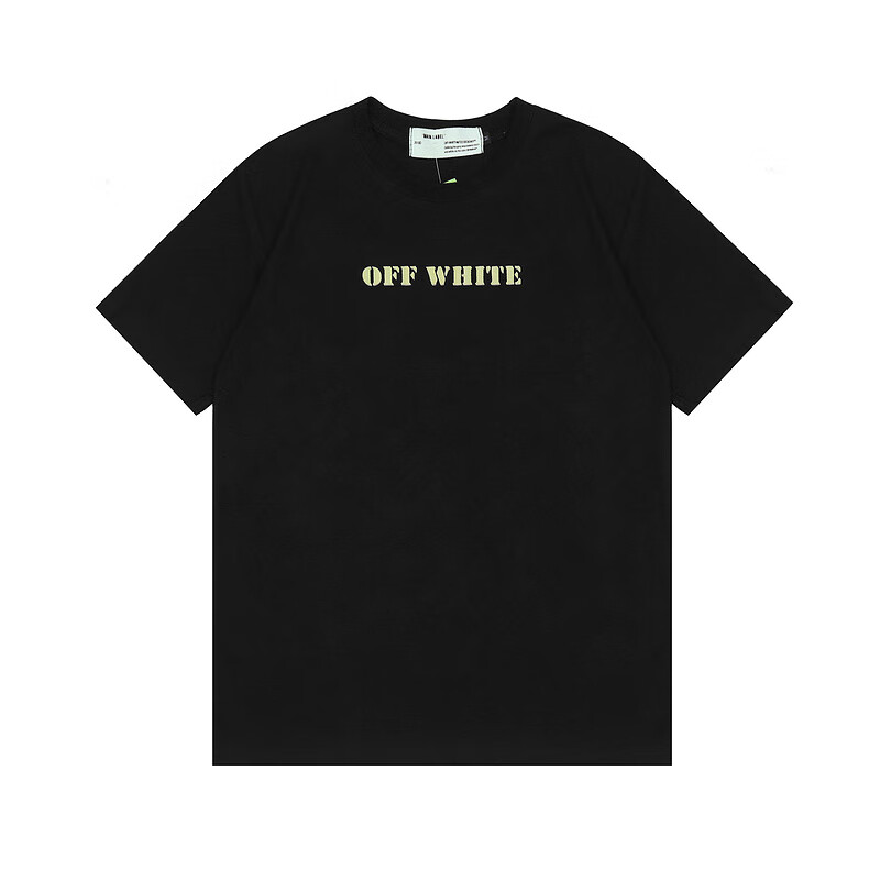 offwhite 夏季 情侣情侣装男卡通汤姆猫联名款休闲短袖t恤潮流抗皱速
