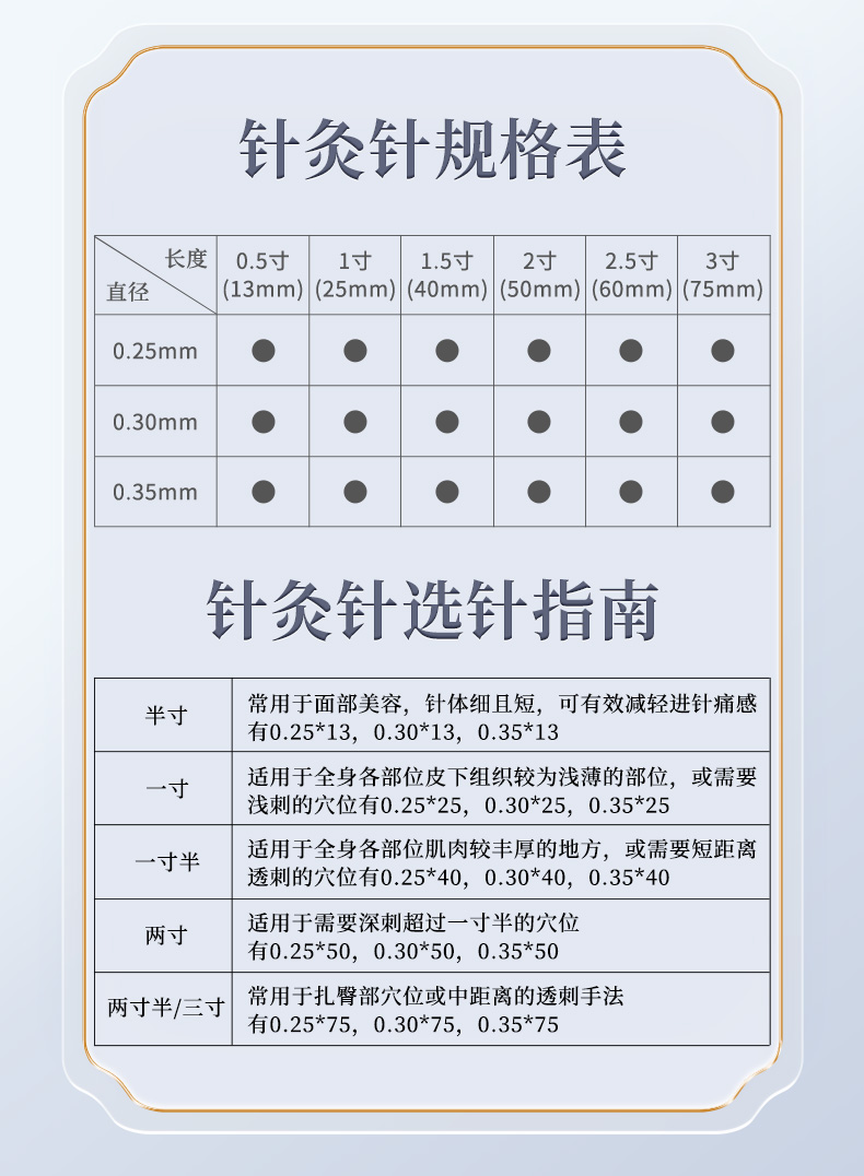 华佗针灸针一次性针灸用针无菌毫针中医针灸专用火针 500支0