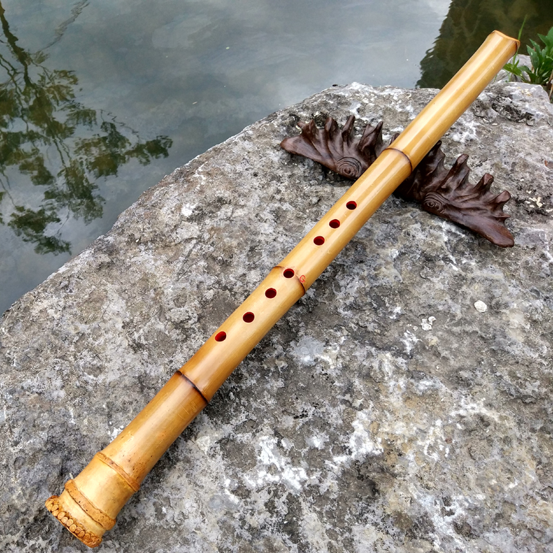 欧特海桂竹南箫唐式尺八外切口六八孔唐歌口初学南箫乐器短箫8孔g调南