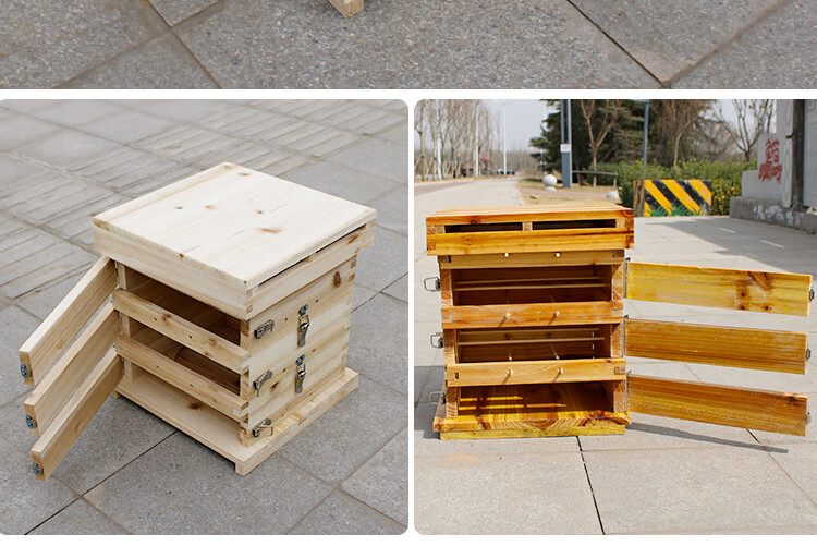 【新款】蜂之家 格子箱煮腊加厚杉木蜂箱中蜂土养箱养蜂专用工具养