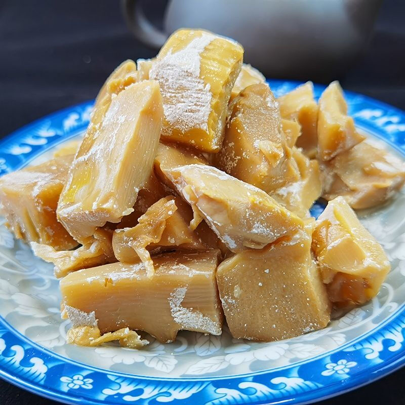 宁波奉化咸笋即食美味烤笋盐烤毛笋速食下饭菜笋干零食150g3袋美味烤