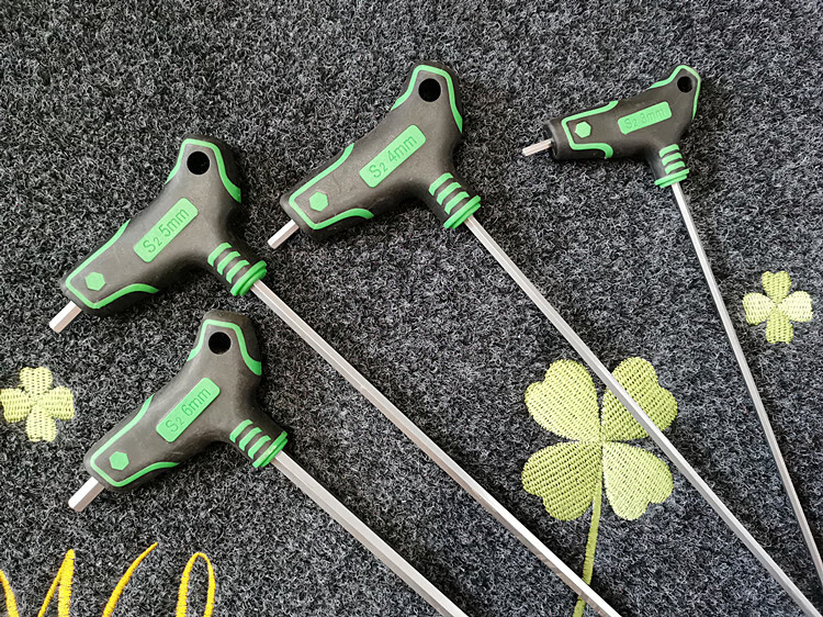 加长300mm内六角扳手t型中孔梅花内六角螺丝刀s2高硬度螺丝刀中孔梅花