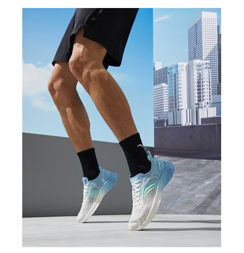 0】安踏男鞋运动鞋跑鞋2022新款男士轻网面透气减震回弹轻便跑步鞋