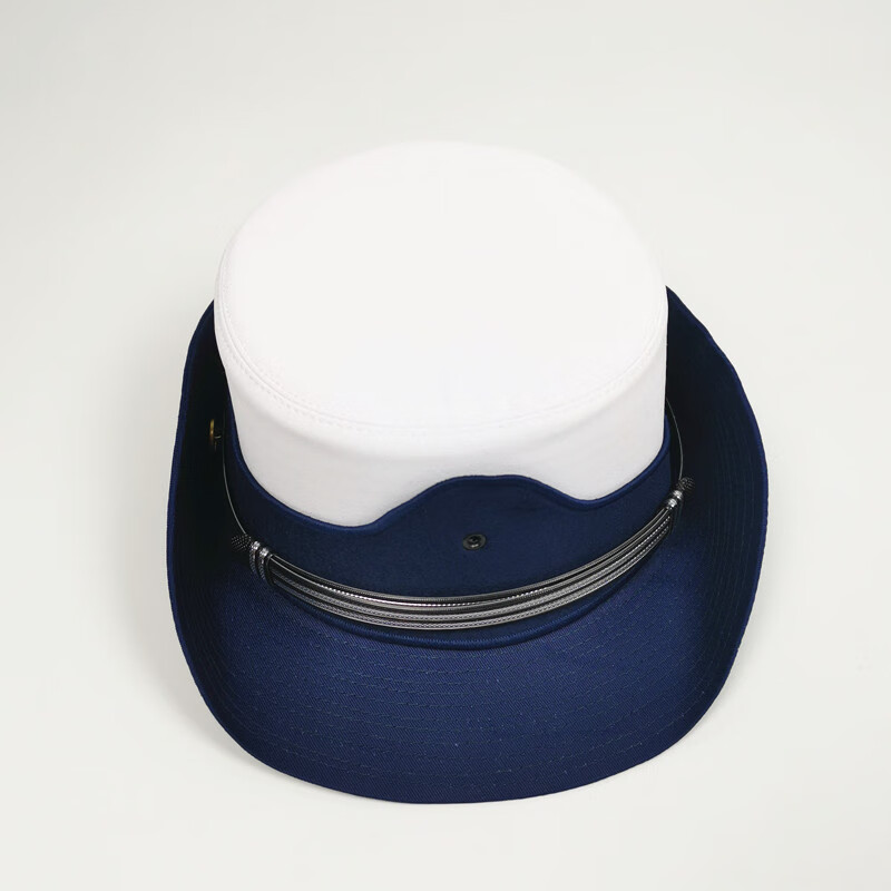 大檐帽陆专职员救援子女士卷檐帽男白色大盖帽指挥长 男指员 头围60