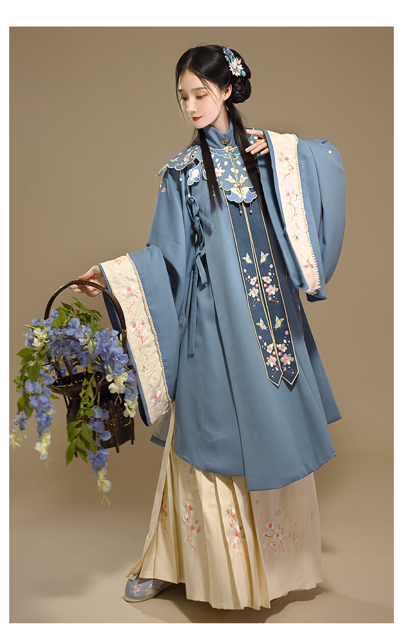 bianyemu汉服女明制云肩立领长袄风绣马面裙单件马面裙s