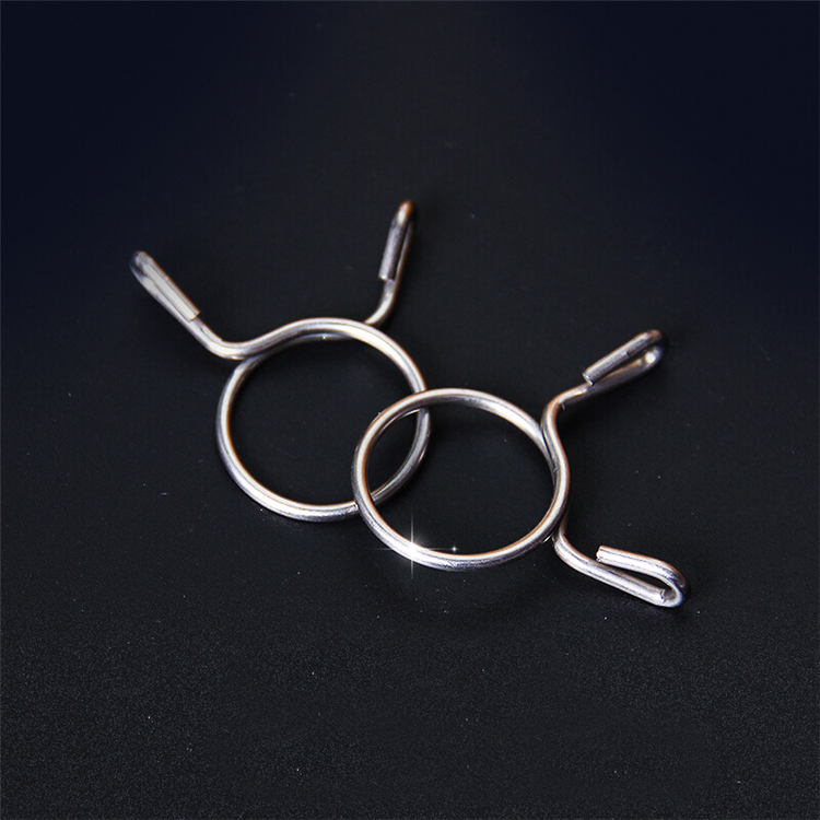 定做 不锈钢水管卡簧软管夹弹簧卡箍手捏快装油管管卡抱箍卡子qs