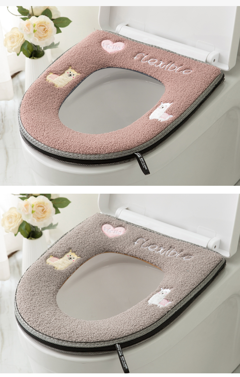 马桶盖垫圈马桶坐垫圈家用坐便套器四季通用毛绒冬季可爱防水冬天网红