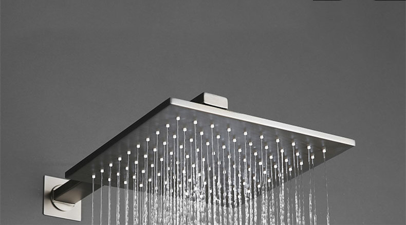 箭牌蜂虎鸟枪灰色暗装花洒淋浴器嵌入墙式暗藏式冷热吸顶雨淋沐浴