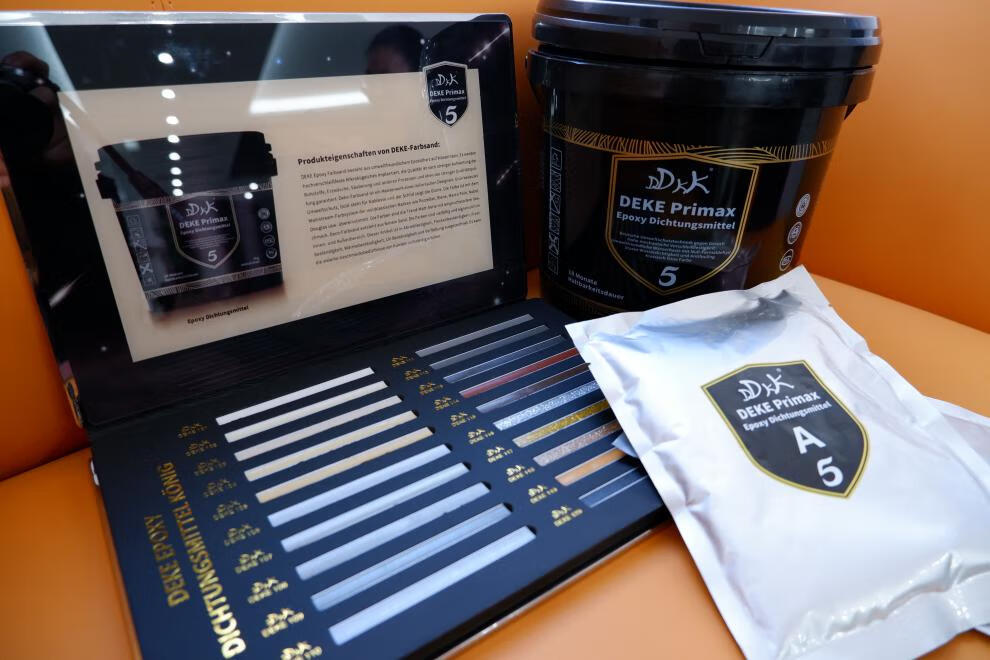 德科环氧彩砂王者系列美缝剂填缝剂德科美缝剂1:9定制定制 浅咖啡