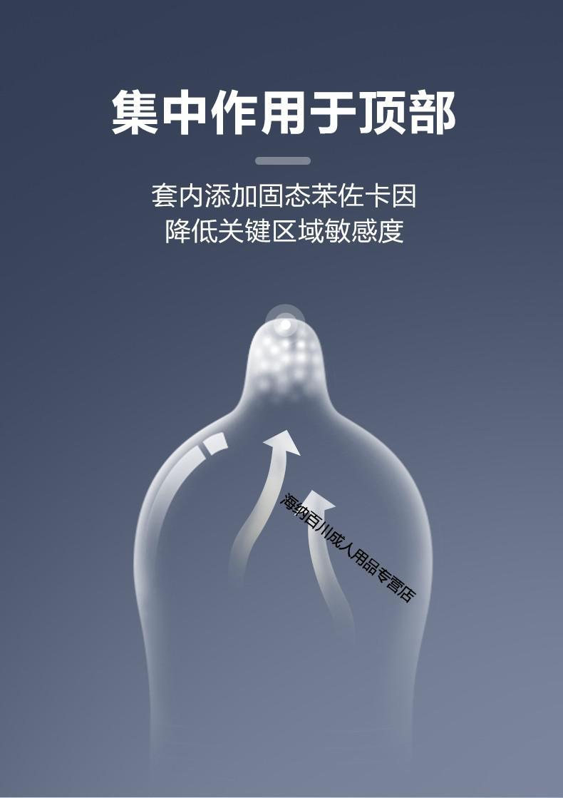 杜蕾斯持久装避孕套震动入珠套加长加粗降敏龟头套 男性专用延时安全