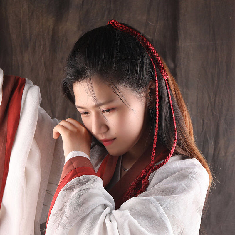 古风发带汉服飘带复古装头饰超仙少女日常雪纺发绳中国风配饰腰带