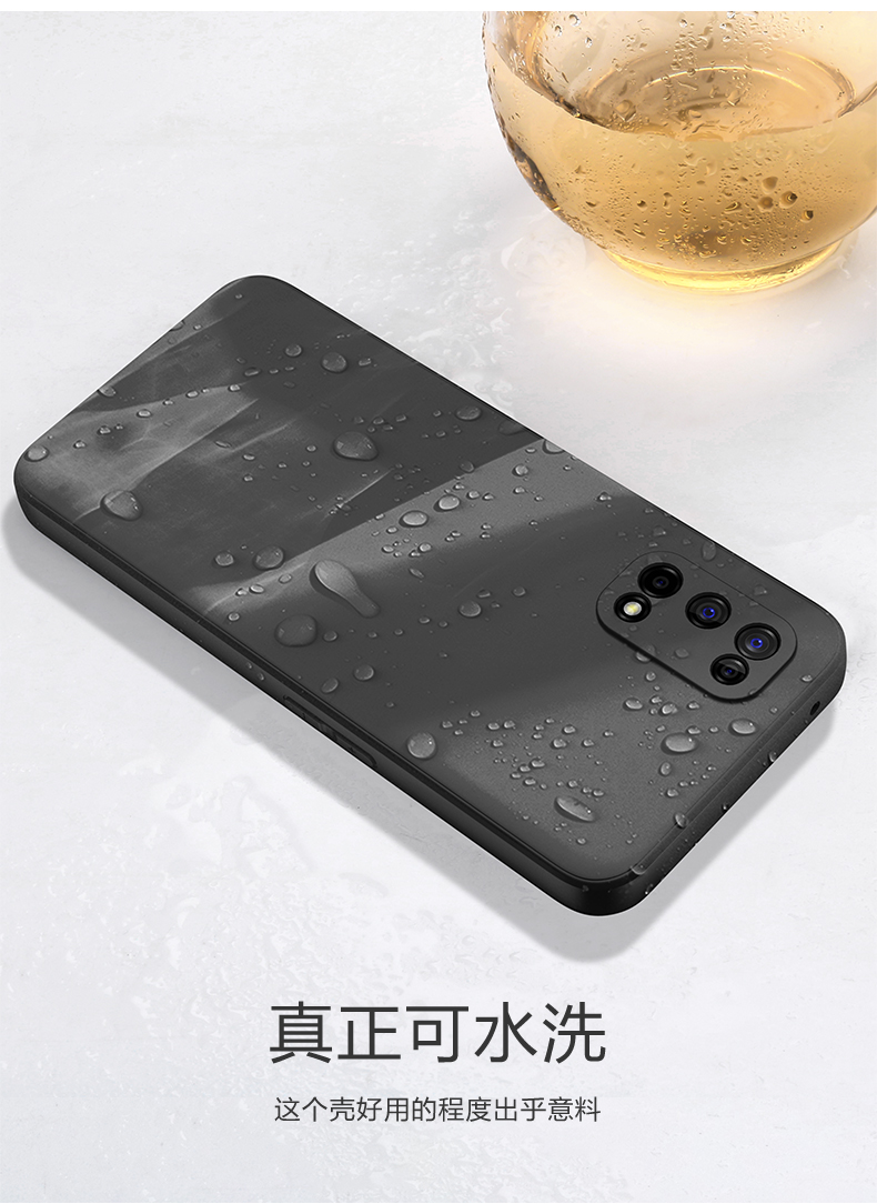 豆图oppok7x手机壳黑色磨砂软壳oppok7x5g外壳防摔硅胶男女保护套opk