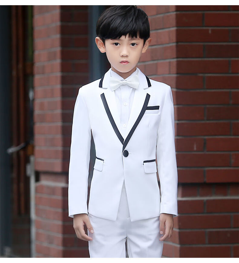 卡恋洛男童西装儿童礼服男小主持人服装男孩套装帅气花童主持人演讲