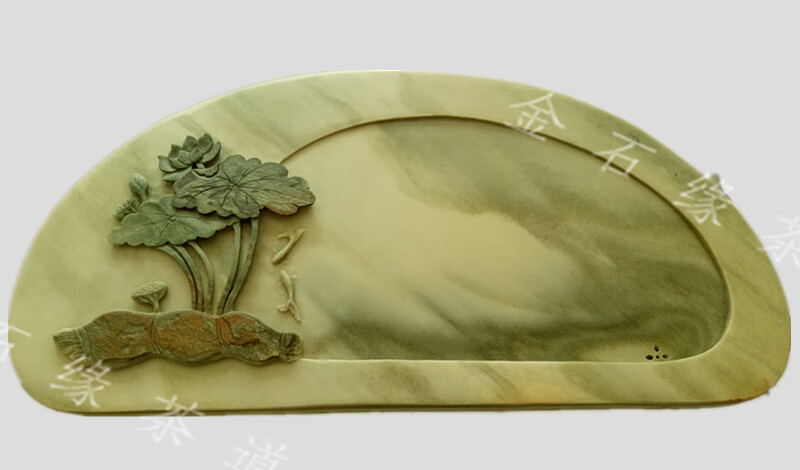 奢厨石材玉石茶台茶海大小号石头茶盘厂家手工易水砚端砚一人用茶台