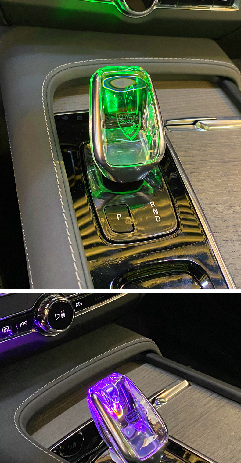 沃尔沃s90专用水晶档把xc90xc60s60电子档改装水晶档头内饰用品 t8