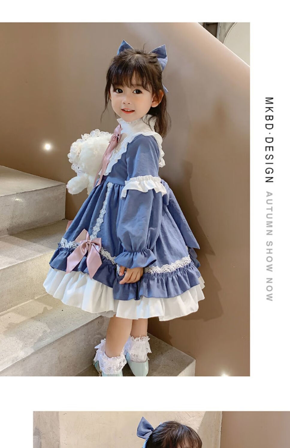 洛丽塔儿童女童洛丽塔公主裙2022春季儿童洋气lolita裙子小女孩连衣裙