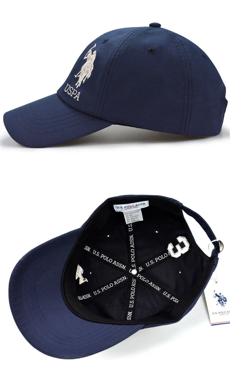 保罗帽子男polo棒球帽百搭潮春秋遮阳运动帽户外鸭舌帽女速干白色5460