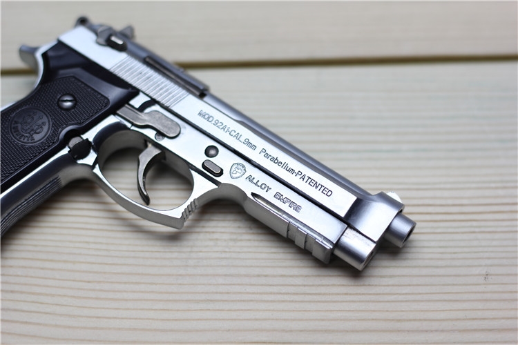 伯莱塔92f仿真模型1205伯莱塔m92f金属仿真模型可抛壳儿童玩具手抢不
