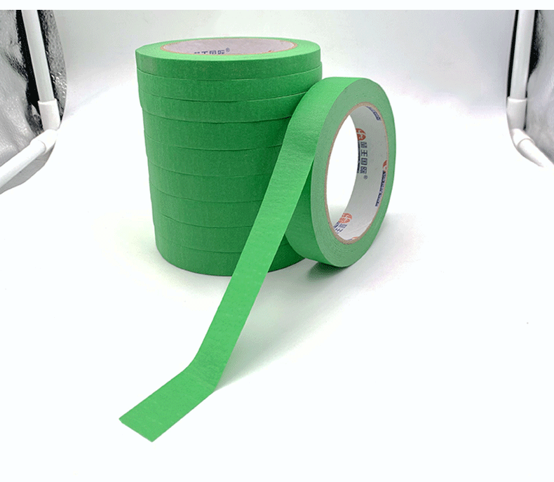 外墙专用真石漆分格胶带高粘绿色分割线水包砂水仿砖分色纸沾沐08公分