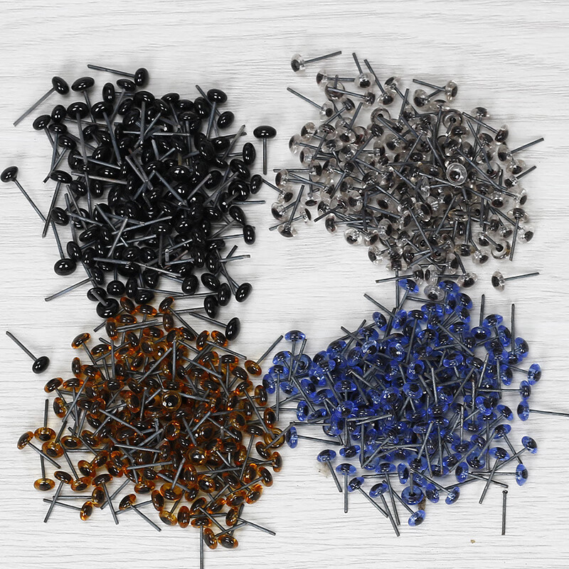 动物标本义眼鸟类玻璃工眼睛鹰竹鸡野鸡仿真眼睛雕刻玻璃眼亿喔 黑色3