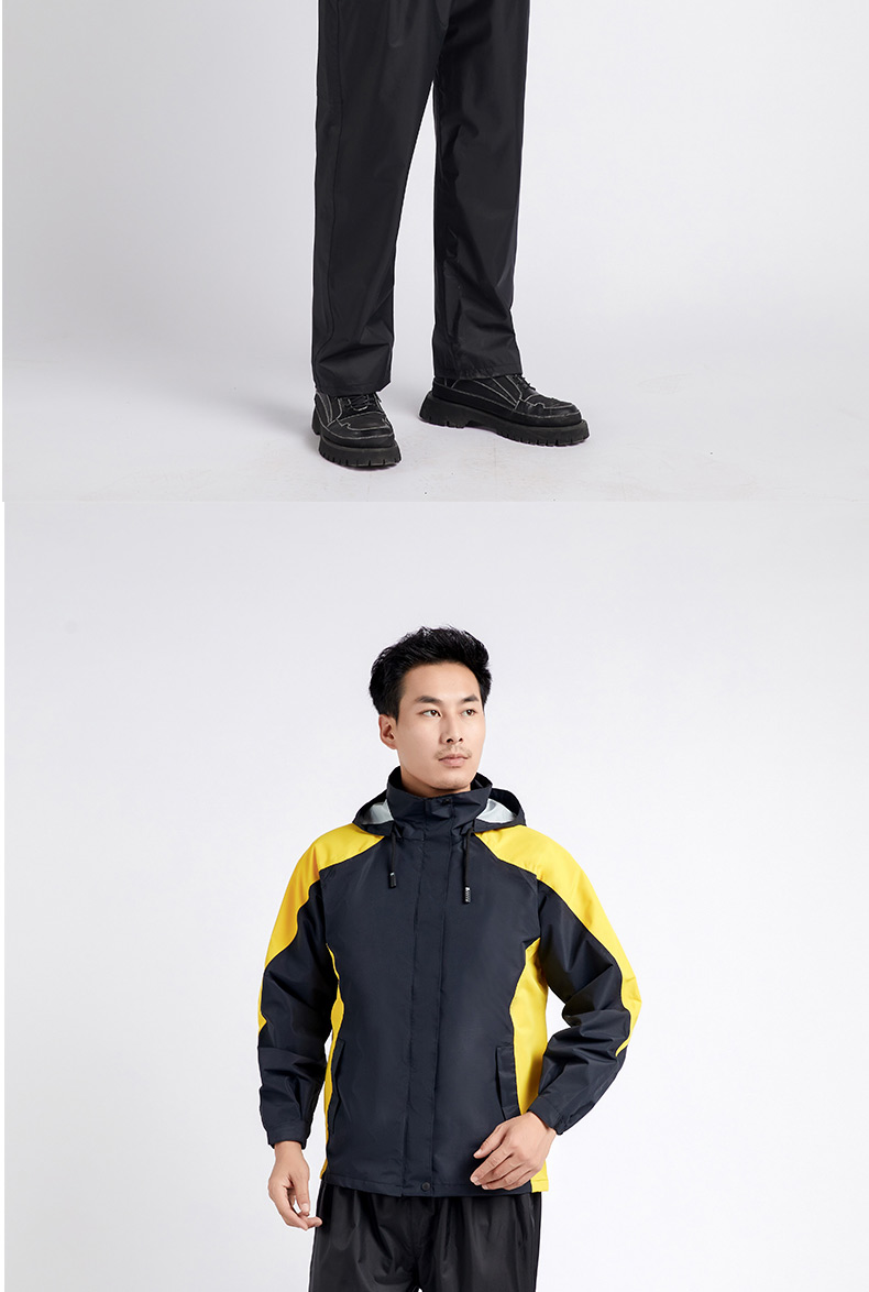 户外防晒防雨衣服男士2022新款雨衣雨裤套装分体式男士女防暴雨外卖