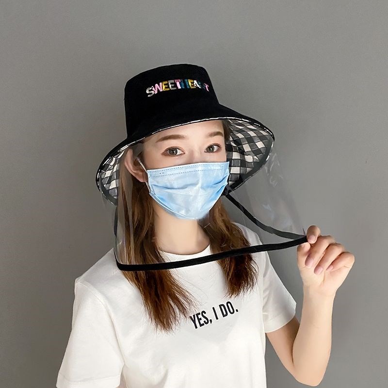 鱼跃(yuwell)同款防护帽隔离面罩装备透明全脸头罩帽子防飞沫大人儿童