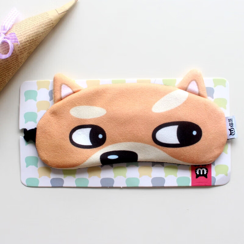 卡通哈士奇眼罩睡眠遮光睡觉doge神烦狗可爱学生冰敷搞怪二哈眼罩自由