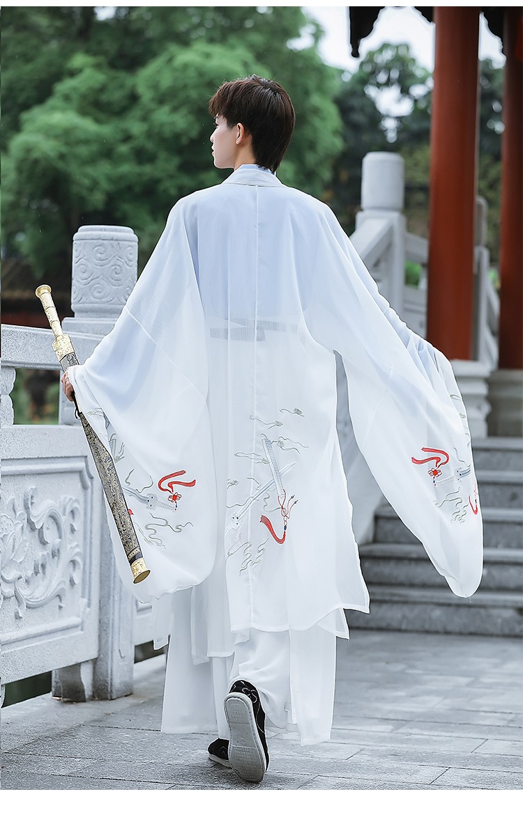 恒源祥集团官方彩羊高档轻奢男装汉古乐府原创魏晋风汉服男古风男士