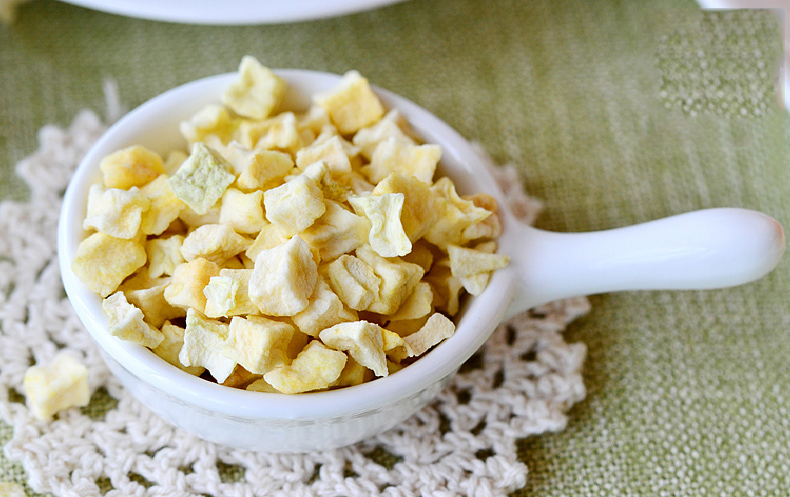 精选好物苹果粒苹果脆苹果粒宠物苹果干苹果丁零食脱水苹果干250g4袋