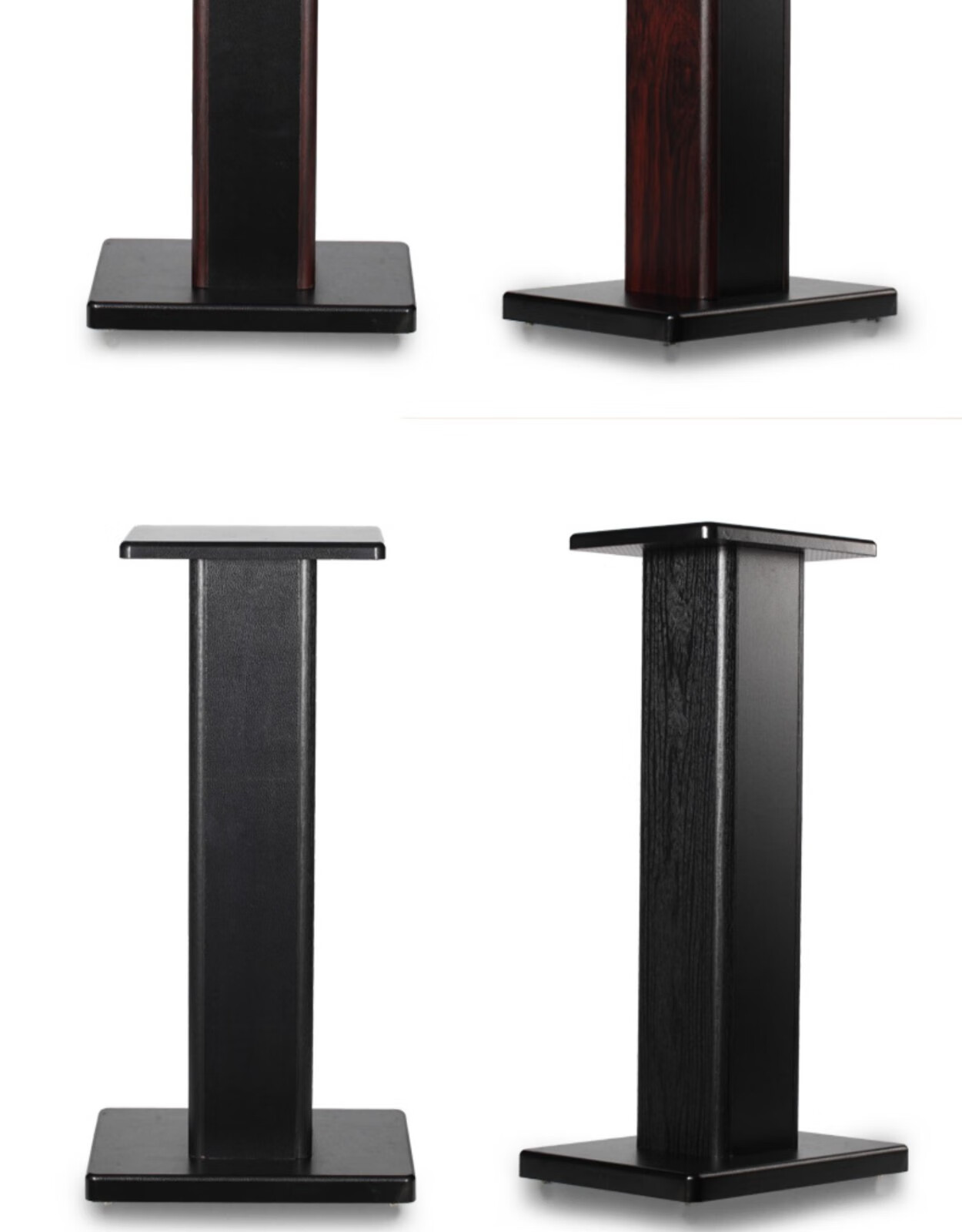 木质音箱支架环绕音响架落地脚架惠威桌面木质书箱架子红黄木纹高15