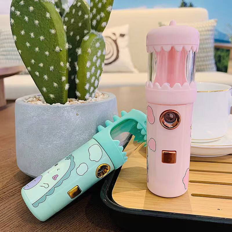 手持加湿器卡通卡通纳米喷雾补水仪可爱冷喷便携充电加湿器蒸脸迷你