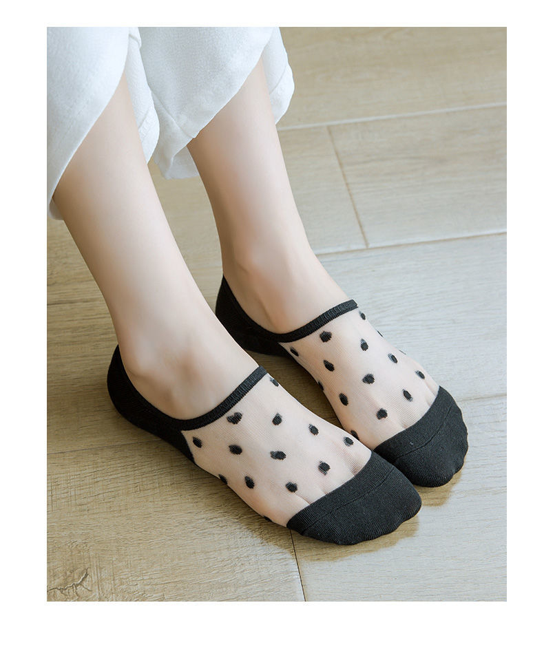 玻璃丝船袜女袜子女船袜夏季薄款浅口卡丝隐形袜玻璃丝夏天袜子防掉跟