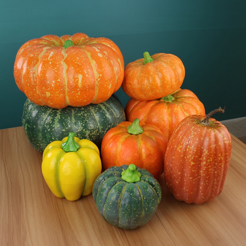 仿真南瓜模型道具蔬菜瓜果万圣节圣诞节商场店铺样板装饰摆设拍照 18