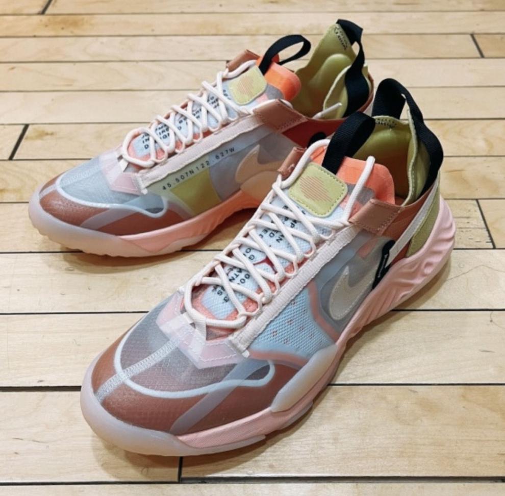 耐尅联名ajairdeltaspsail冰蓝泡棉透气网织全掌缓震陈冠希同款慢跑