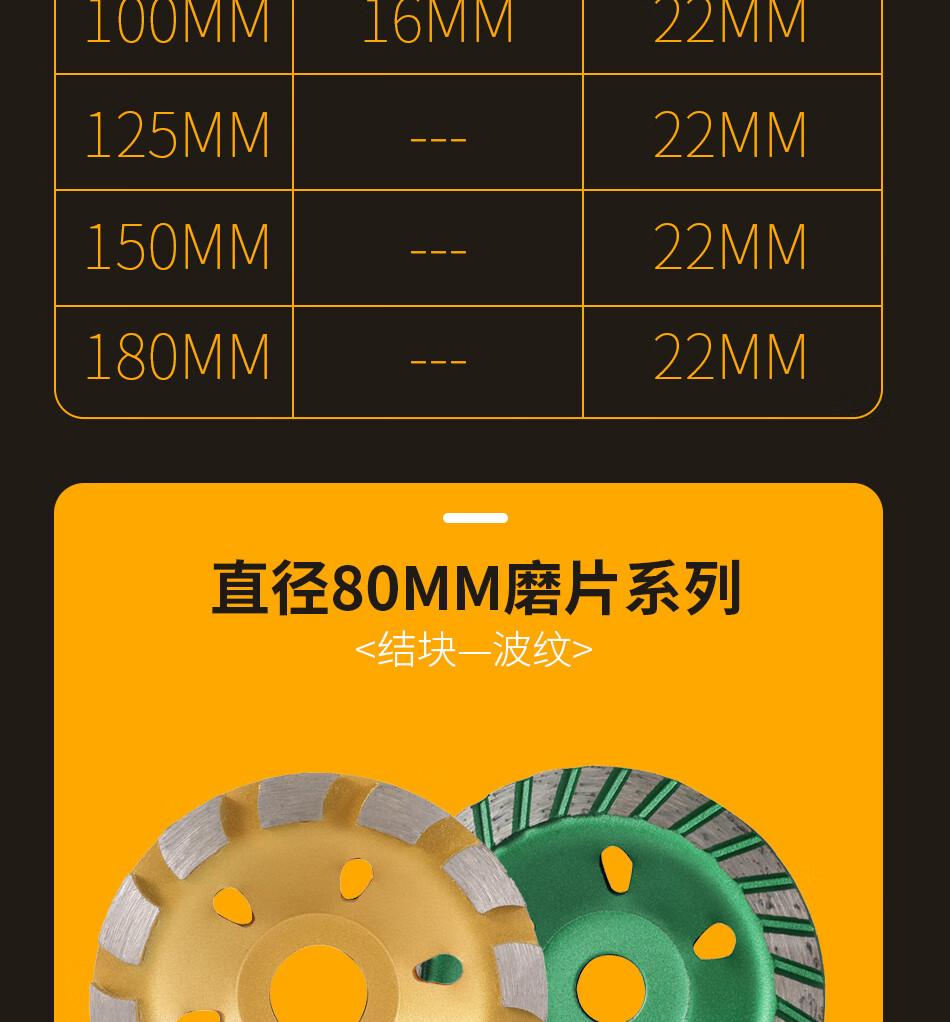 金剛石磨片角磨機打磨片水泥石材混凝土地坪磨光片磨塊磨盤碗磨片100