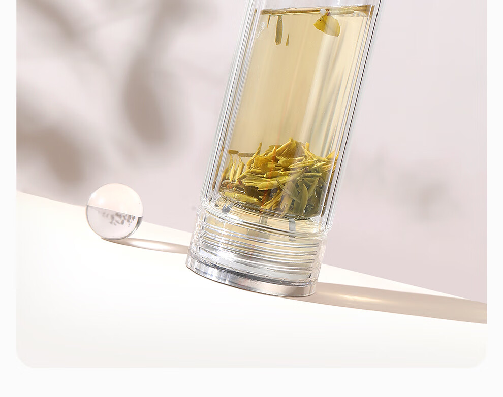 小罐茶茶杯 小罐茶泡茶杯水杯茶具套装旅行杯玻璃杯子礼盒 雾海蓝