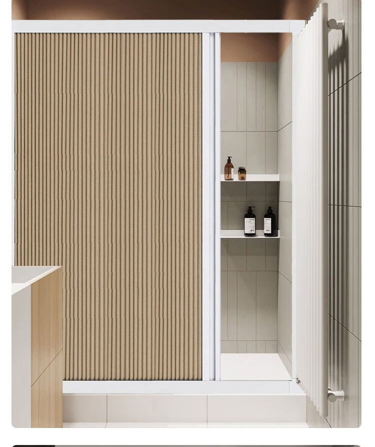 淋雨房优诗曼浴室门折叠伸缩移门干湿分离防水防霉卫生间洗澡隔断折叠