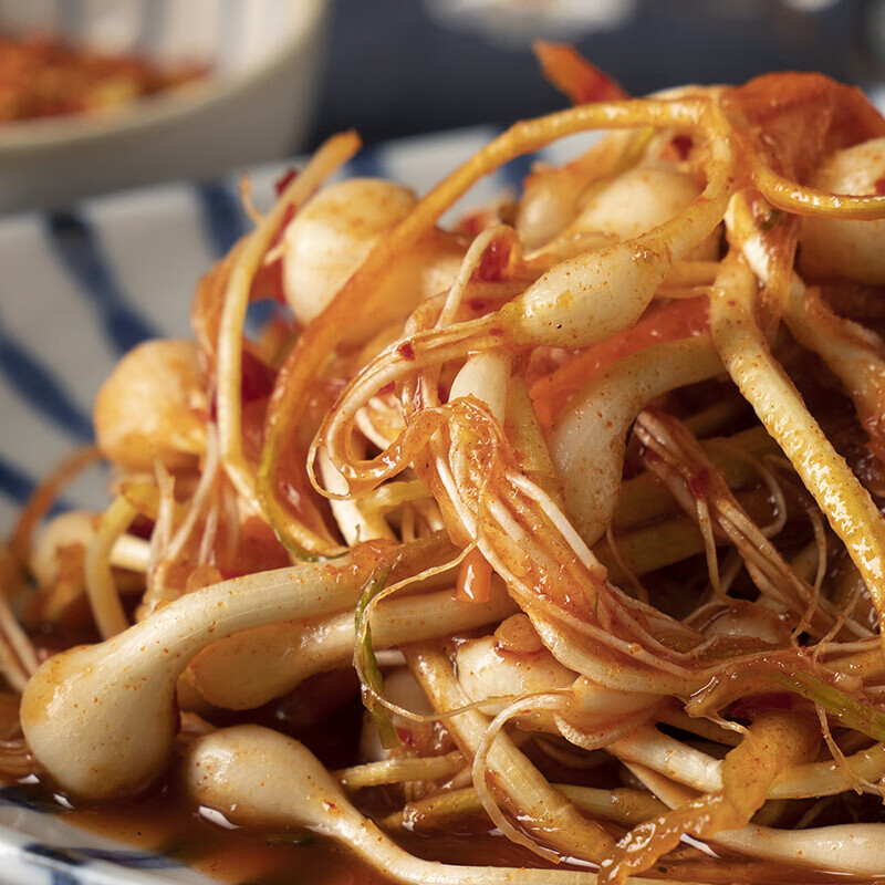 东北特产延边风味小菜小根蒜野蒜葱小咸菜泡菜500g