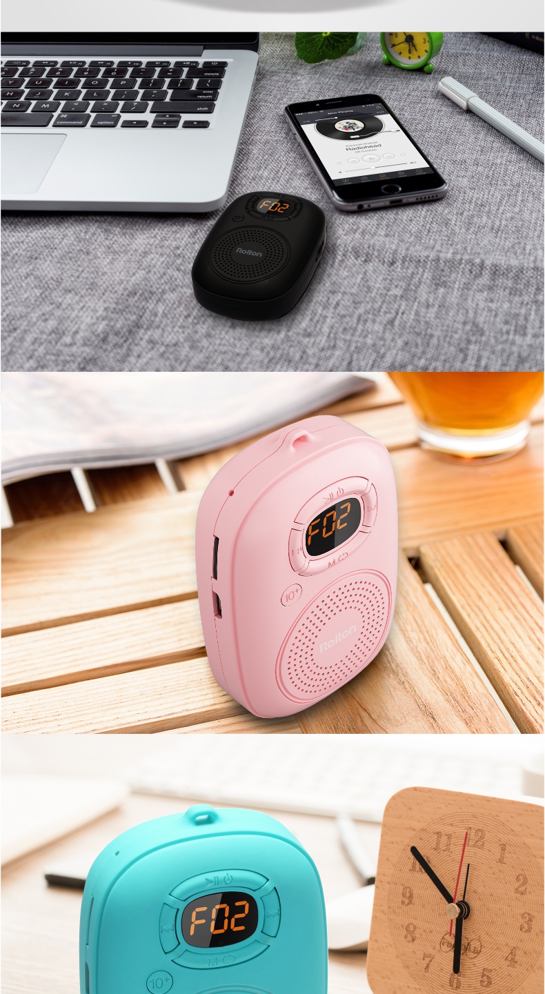 街米e200无线防水蓝牙音箱迷你便携户外插卡低音炮小音响智能 黑色