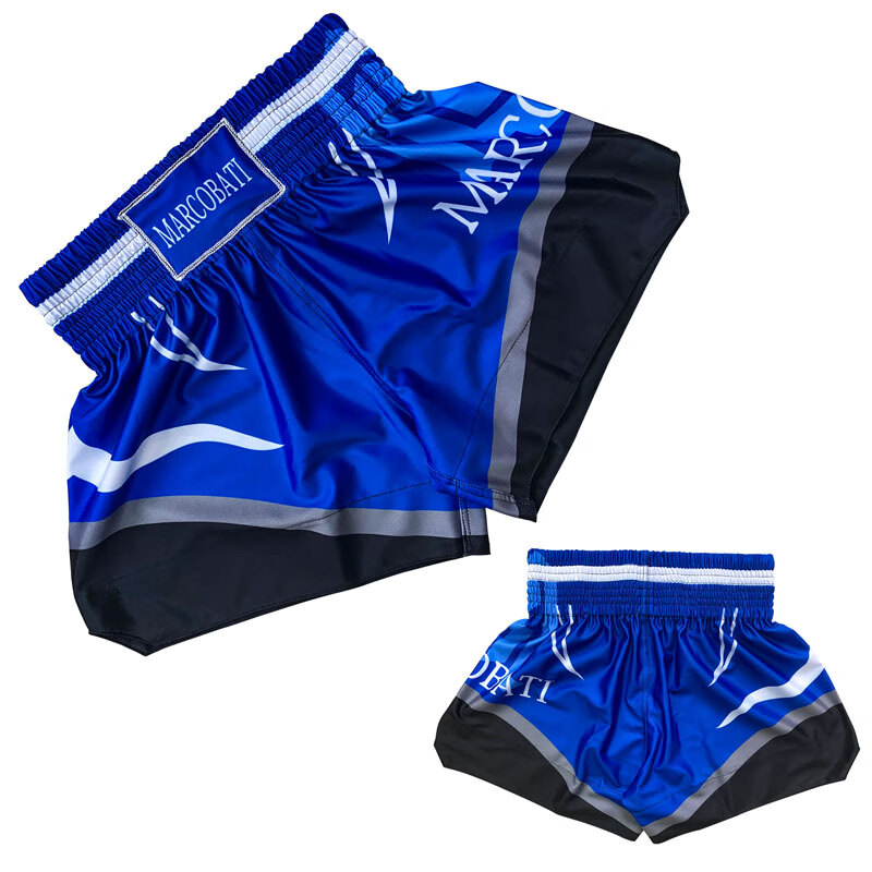 2022夏季新款散打短裤拳击服男士武术搏击mma格斗跑步训练裤弹力透气