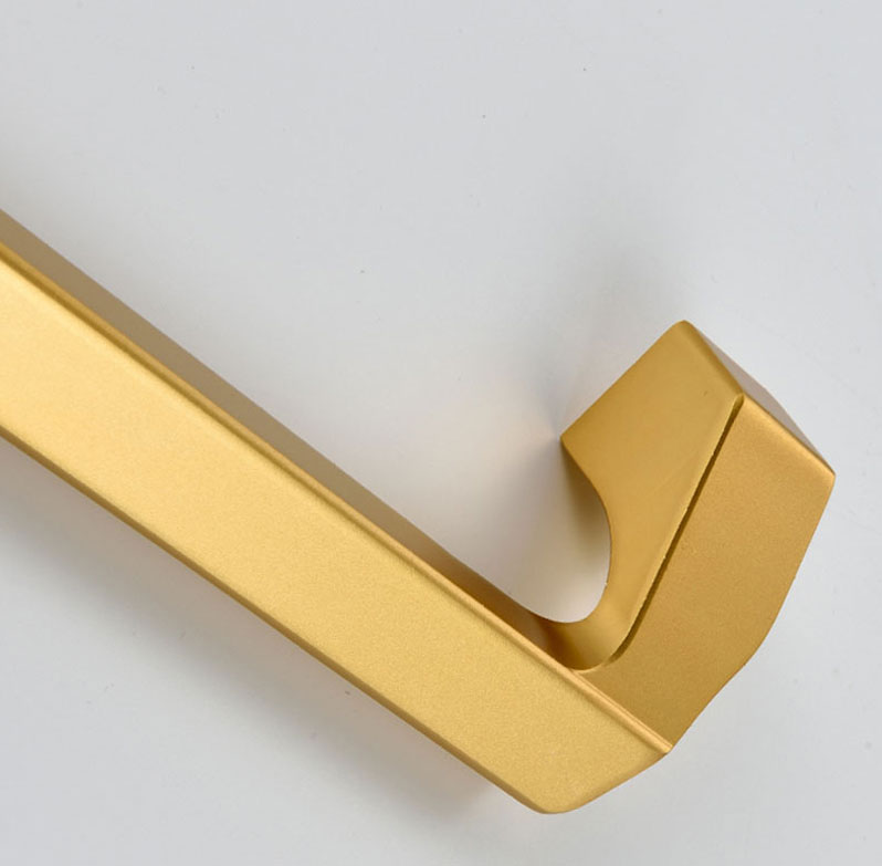 韵殿 重型铝合金推拉门把手厨房阳台移门大拉手氧化铝木门把手黑色明