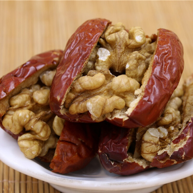 红枣夹核桃仁1000g韩城特产零食干果