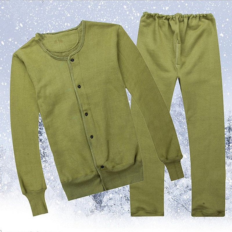 式绒衣保暖衣裤套装煤矿井下专用户外老式军绿绒衣绒裤 土黄色(涤棉)