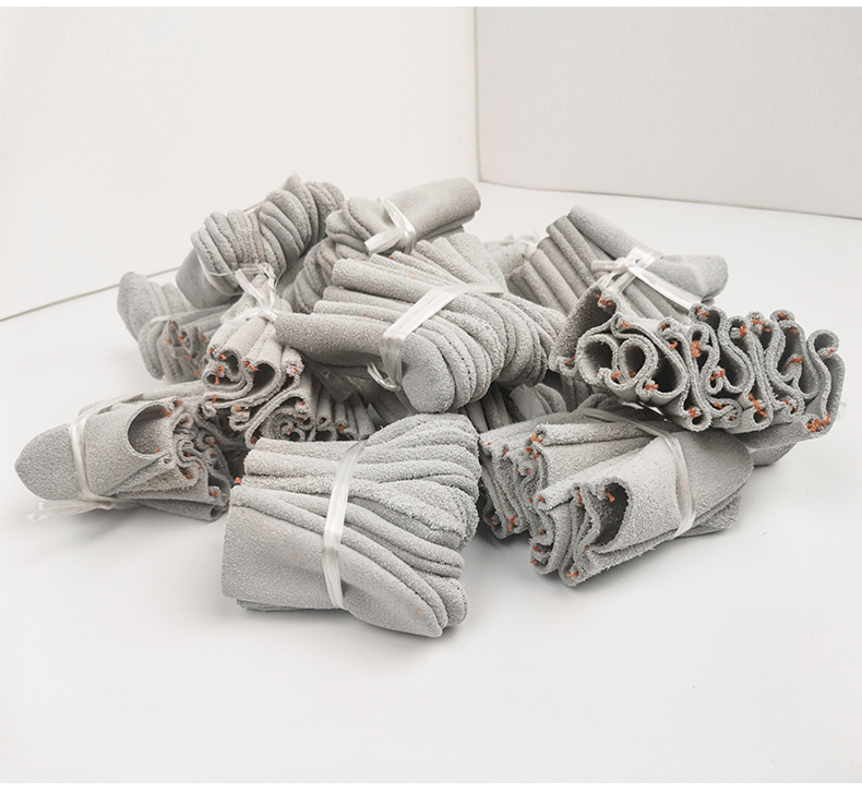 新升级手指套加厚耐磨 牛皮指套隔热防烫耐磨打磨羊毛毡防针扎防刺