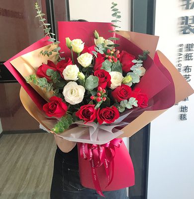 鲜花速递同城红玫瑰混搭生日花束深圳广州珠海东莞花店订配送上门 11