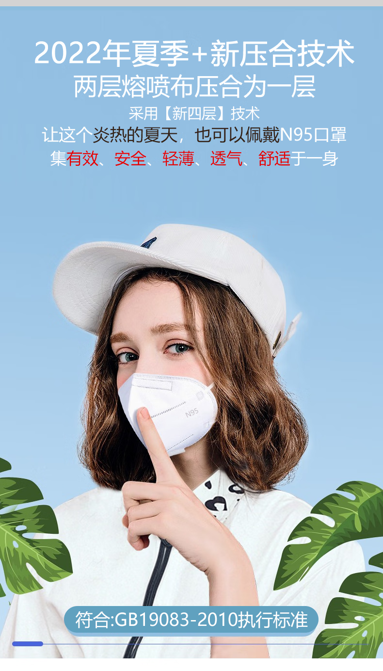 祥禾n95医用口罩正规医护专用一次性抗病毒独立包装成人儿童k (袋装)